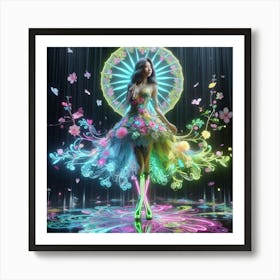 Kaleidoscope Dress Art Print