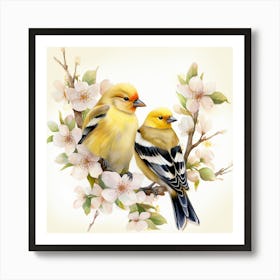 American Goldfinch Mother's Day 3 Art Print