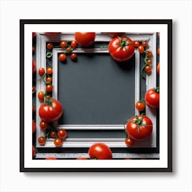 Frame With Tomatoes Art Print