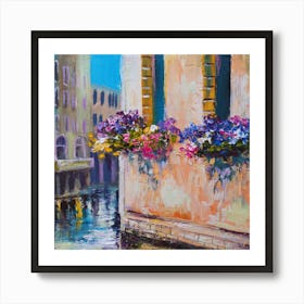 Venice. Italy. Printed wall painting, high-level art. Art Print