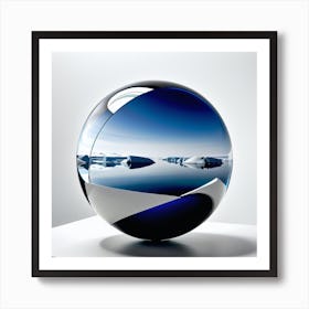 Ice Sphere 1 Art Print