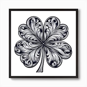 Four Leaf Clover Art Print