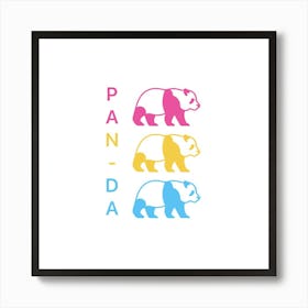 Pan Pride Panda Art Print