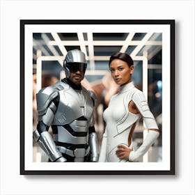 Futuristic Couple 103 Art Print