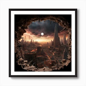 Star Wars Cityscape Art Print