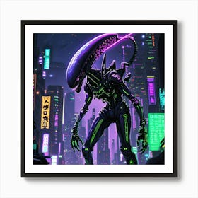 Alien City 1 Art Print