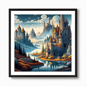 Fantasy Castle Art Print