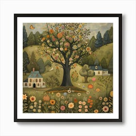 Tree In The Garden Art Print