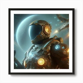 Space Warrior Art Print