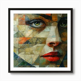 Abstract Portrait Of A Woman 16 Art Print