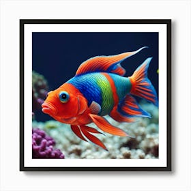 Color Fish Art Print