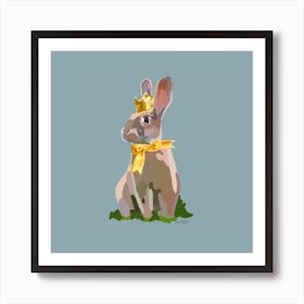 Royal Rabbit Art Print