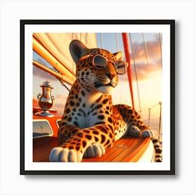 Tiger Rest Art Print