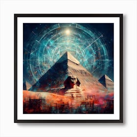 Egyptian Pyramids Art Print