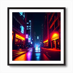 City At Night Art Print