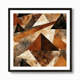 Abstract Triangles 12 Art Print