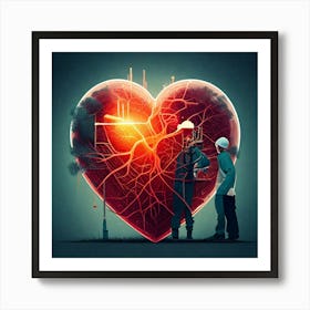 Firefly Heart, Disease, Management, Health, Cardiac, Care, Treatment, Prevention, Diagnosis, Cardiol (9) Art Print