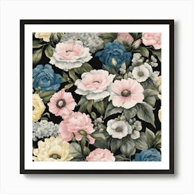 Flower medley Art Print