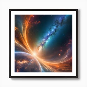 Galaxy In Space 1 Art Print