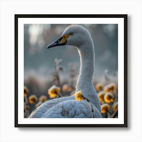 Elegant Swan Art Print