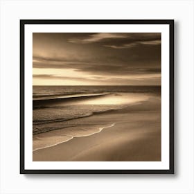 Sunset On The Beach 860 Art Print