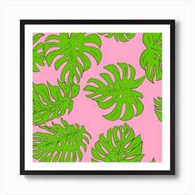 Leaves Tropical Plant Green Garden Art Print