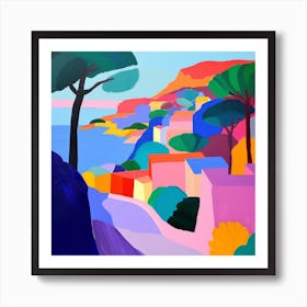 Abstract Travel Collection Monaco 1 Art Print