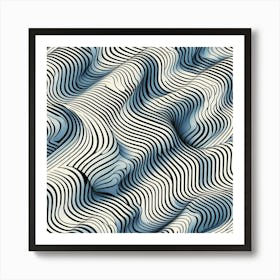 Abstract Wave Pattern 6 Art Print