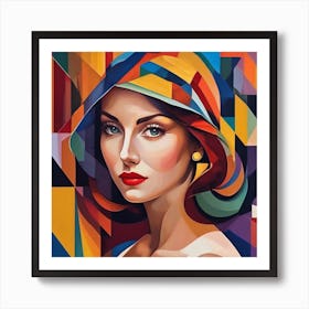 Woman In A Hat Art Print