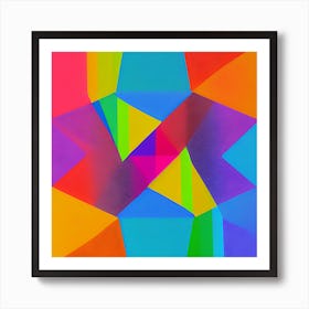 Bright angles Art Print