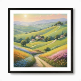 Tuscany Painting 1 Art Print