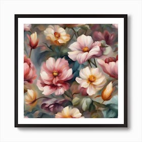 Floral Wallpaper Art Print