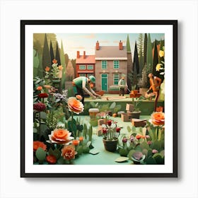 Garden Scene Art Print