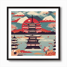 Japanese Pagoda 1 Art Print