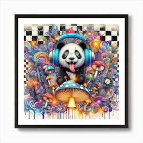 Panda Music Art Print