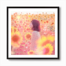 Sunflower Field Art Print