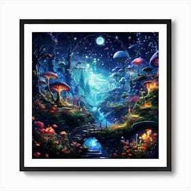 Mushroom Forest 2 Art Print