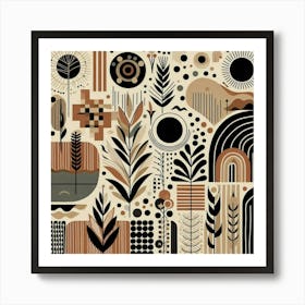 Abstract Geometric Pattern Art Print