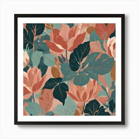 Lotus Flower Pattern Art Print