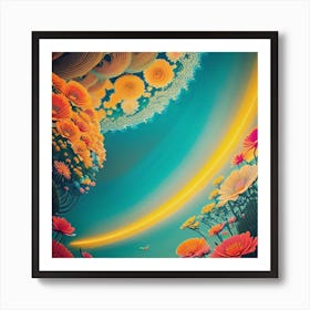 Flowers In The Sky Art Print