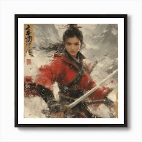 Chinese Warrior Art Print