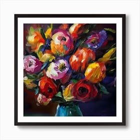 Flowers In A Vase 2 Art Print