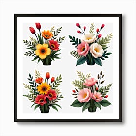 Bouquet Of Flowers 4 Art Print