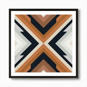 brown oblique strokes 2 Art Print