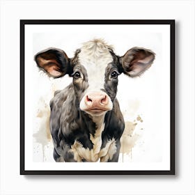 Whimsical Cow Delight Art Print