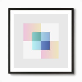 Squares Block 2 Art Print