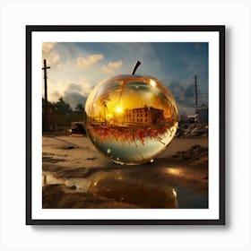 Apple In The Mud Art Print