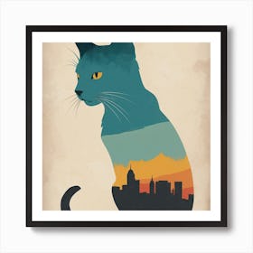 City Cat Art Print