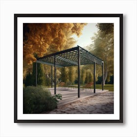 Gazebo In The Park Art Print