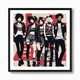 The Irrelevants | Anime | Grunge Band Art Print